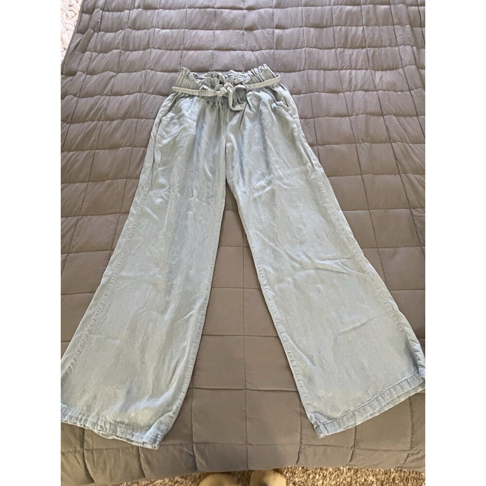 Thread And Supply Lightweight Denim Paper Bag Pull on Pants M